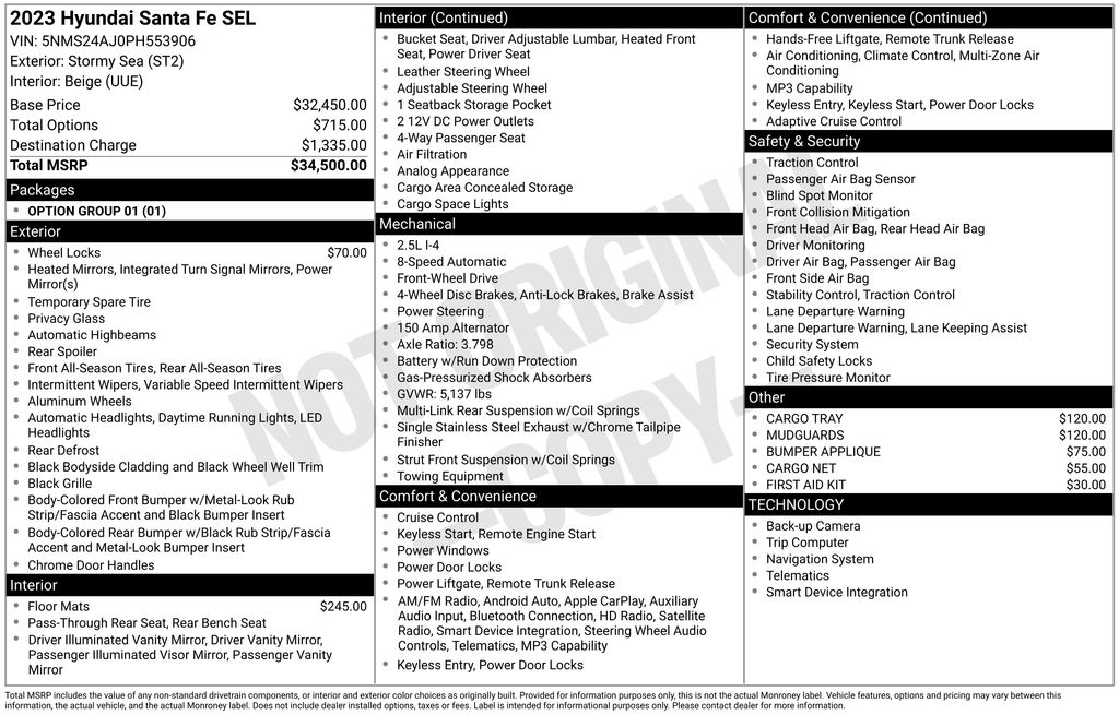hyundai santa fe 2023 5NMS24AJ0PH553906 image hyundai santa fe 2023 5NMS24AJ0PH553906 image